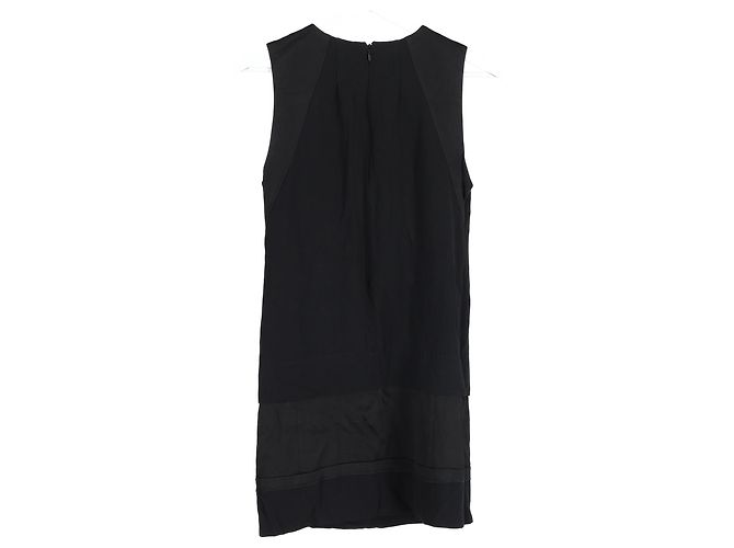Vestido sin mangas Vanessa Bruno Patchwork de algodón negro - vista 5