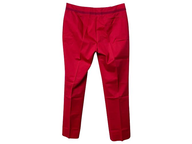 Pantalones Salvatore Ferragamo de algodón rojo Roja - vista 2