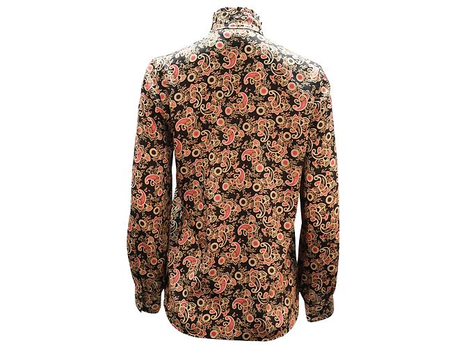 Sandro Camisa con estampado Paisley de satén estampado negro - vista 2