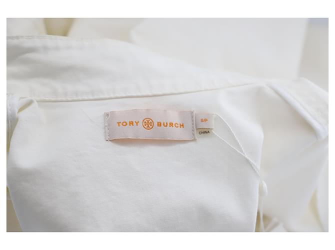 Chaqueta Tory Burch Sergeant Pepper de algodón blanco Crudo - vista 4