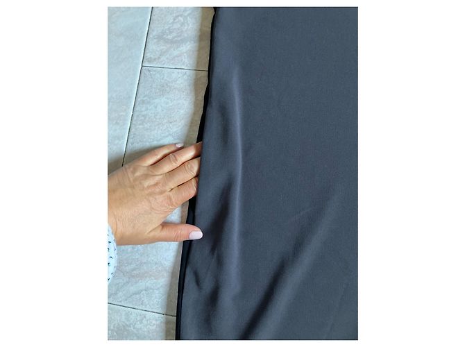 Impérial Kleid aus Polyester Schwarz und Grau - Ansicht 3