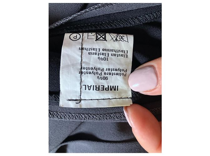 Impérial Kleid aus Polyester Schwarz und Grau - Ansicht 5