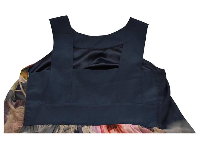 Ted Baker Ärmelloses Minikleid Blau Blumig Mehrfarben - Ansicht 7