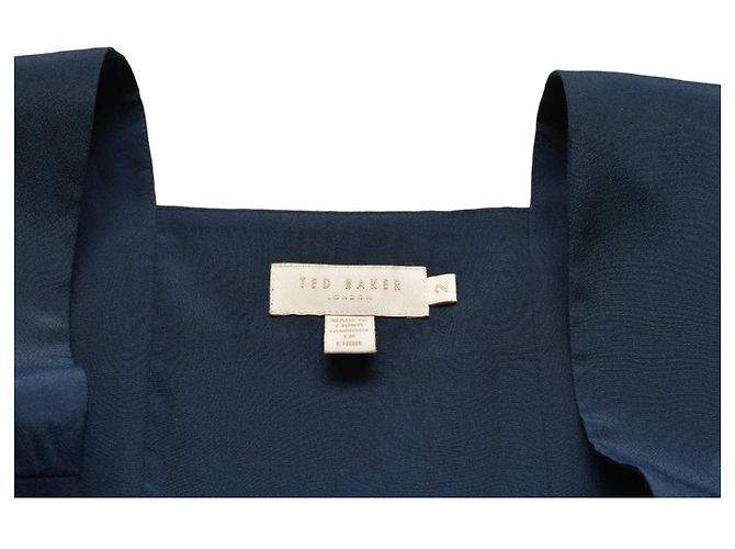 Ted Baker Ärmelloses Minikleid Blau Blumig Mehrfarben - Ansicht 8