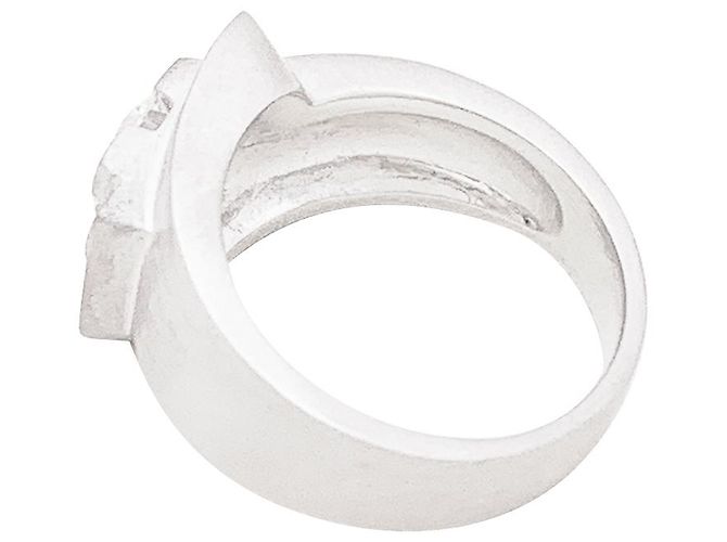 inconnue Siegelring, Weißgold, Diamant. - Ansicht 2