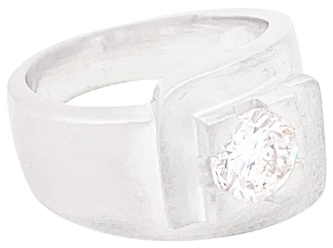 inconnue Siegelring, Weißgold, Diamant. - Ansicht 6