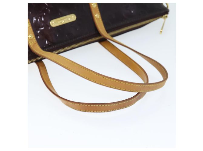 LOUIS VUITTON Monogramm Vernis Bellevue GM Einkaufstasche Amarante M93589 LV Auth 74534 Bordeaux - Ansicht 8