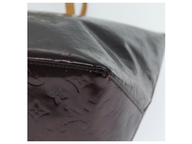 LOUIS VUITTON Monogramm Vernis Bellevue GM Einkaufstasche Amarante M93589 LV Auth 74534 Bordeaux - Ansicht 9
