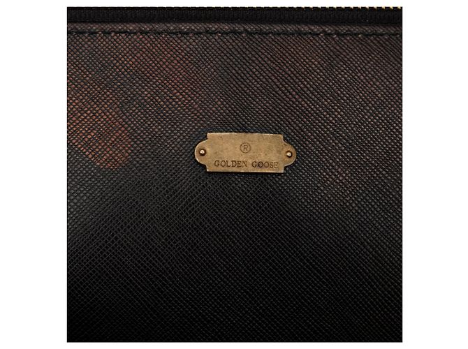 Borsa tote con cerniera superiore Golden Goose Nero - vista 10
