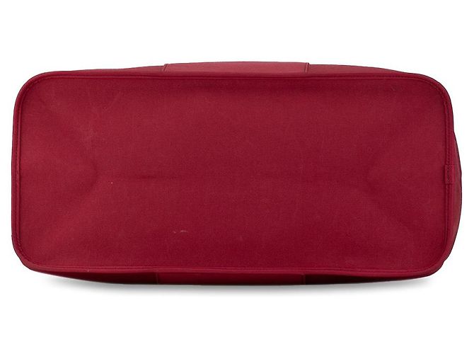 Borsa da viaggio Hermès Toile Cabag Twist GM rossa Rosso - vista 4