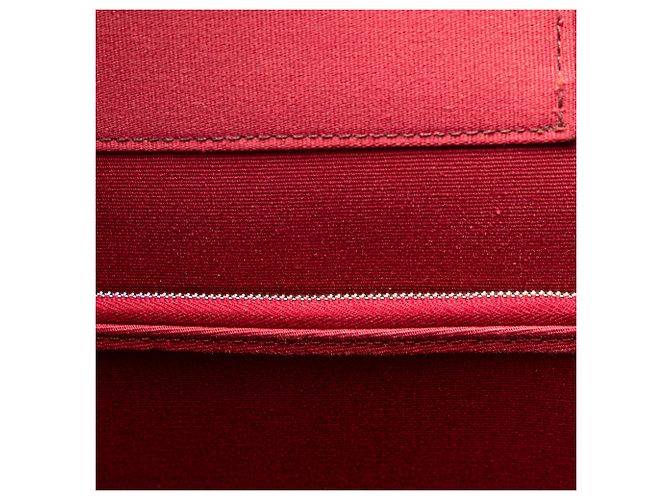 Borsa da viaggio Hermès Toile Cabag Twist GM rossa Rosso - vista 9