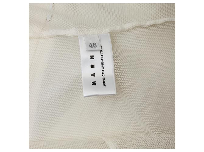 Top a strati foderato Marni Bianco sporco - vista 11