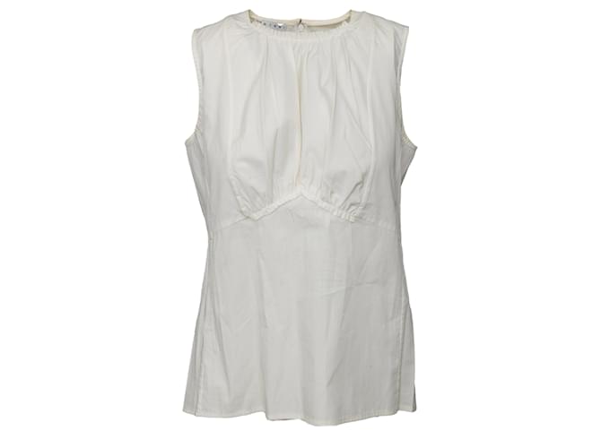 Top a strati foderato Marni Bianco sporco - vista 3