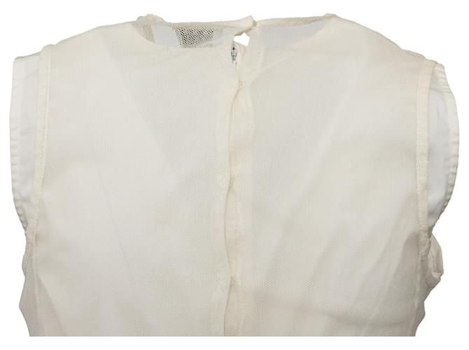 Top a strati foderato Marni Bianco sporco - vista 6