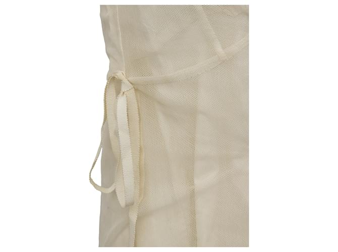 Top a strati foderato Marni Bianco sporco - vista 9