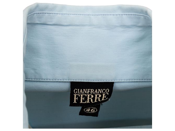 Camicia con bottoni foderata Gianfranco Ferré Blu - vista 8
