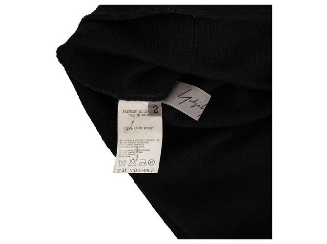 Wollpullover von Yohji Yamamoto Schwarz - Ansicht 7