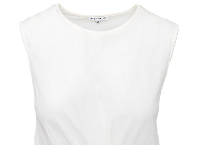 Vestido de algodón Ann Demeulemeester Blanco - vista 3
