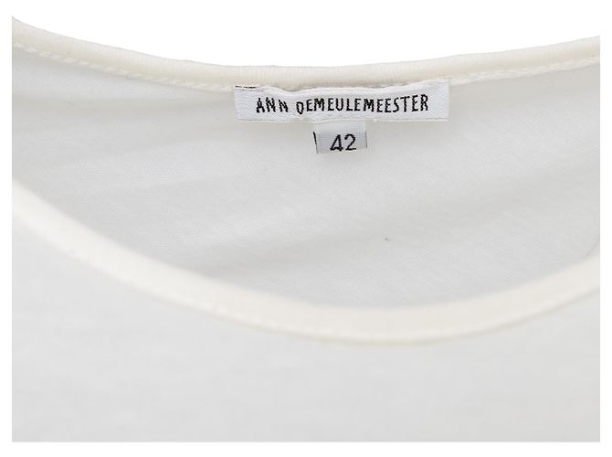 Vestido de algodón Ann Demeulemeester Blanco - vista 7