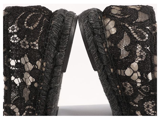 Espadrillas in pizzo nero Dolce & Gabbana taglia 38 - vista 11