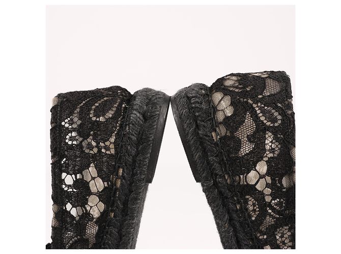 Espadrillas in pizzo nero Dolce & Gabbana taglia 38 - vista 12