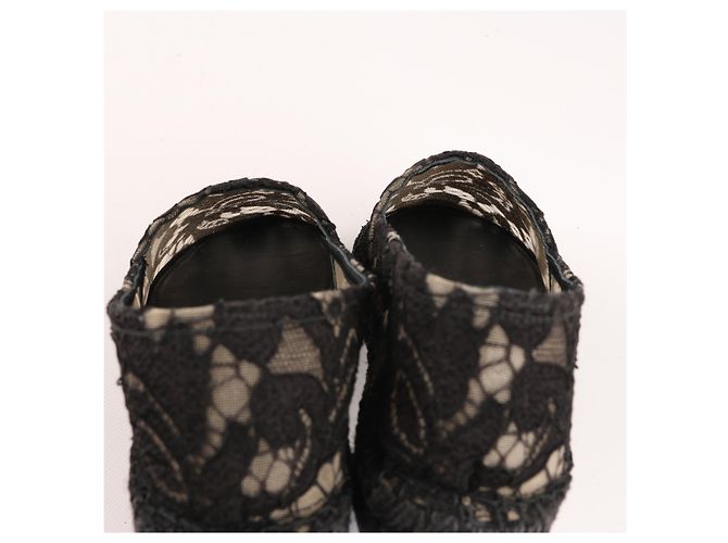 Espadrillas in pizzo nero Dolce & Gabbana taglia 38 - vista 13