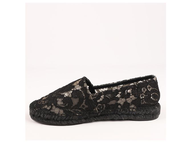 Espadrillas in pizzo nero Dolce & Gabbana taglia 38 - vista 2