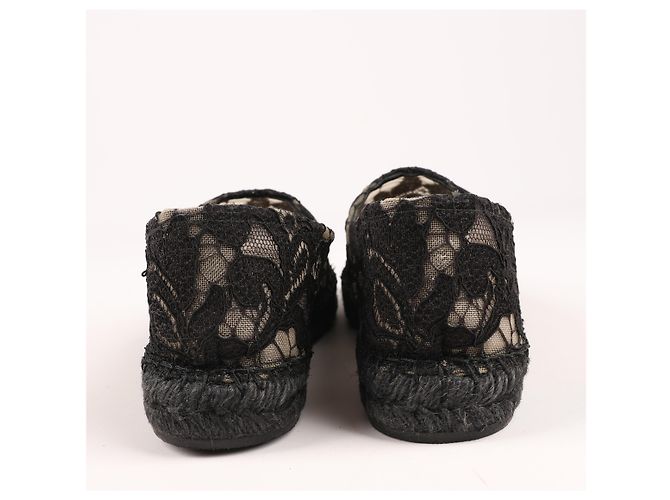 Espadrillas in pizzo nero Dolce & Gabbana taglia 38 - vista 5