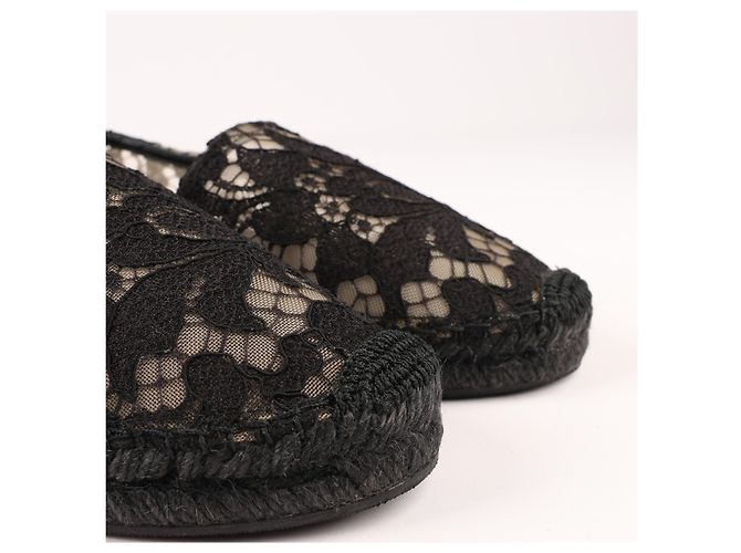 Espadrillas in pizzo nero Dolce & Gabbana taglia 38 - vista 7