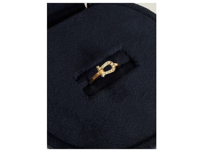 Anello Fred Force 10 in oro giallo e diamanti bianchi - vista 5