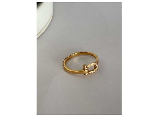 Anello Fred Force 10 in oro giallo e diamanti bianchi - vista 6