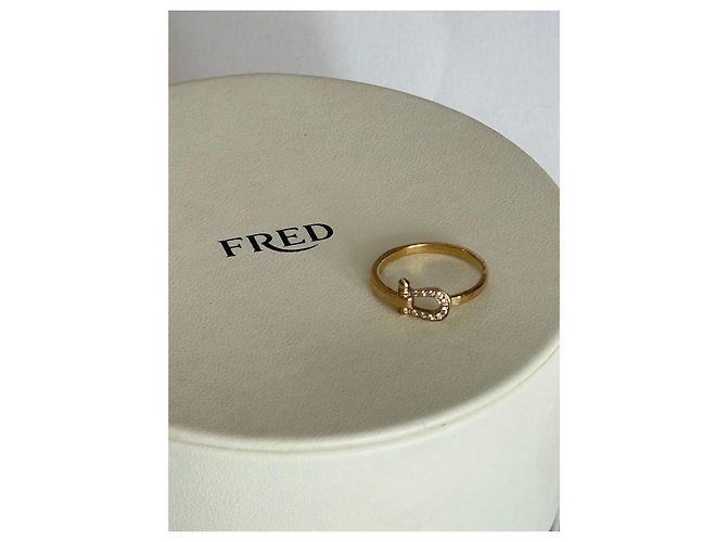 Anello Fred Force 10 in oro giallo e diamanti bianchi - vista 7