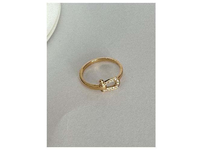 Anello Fred Force 10 in oro giallo e diamanti bianchi - vista 8