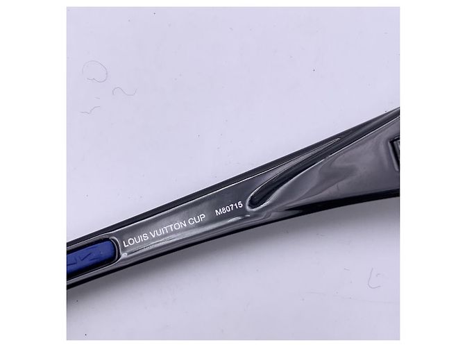 Louis Vuitton LV Cup Blue M80715 Shield Sport Sonnenbrille 78/10 Schwarz - Ansicht 6
