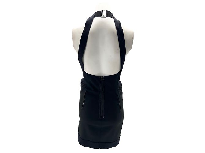 Anthony Vaccarello Kleider T.FR 38 Polyester Schwarz - Ansicht 2