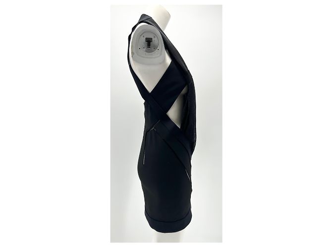 Anthony Vaccarello Kleider T.FR 38 Polyester Schwarz - Ansicht 3