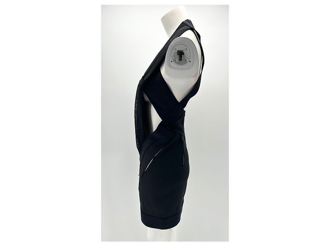 Anthony Vaccarello Kleider T.FR 38 Polyester Schwarz - Ansicht 4