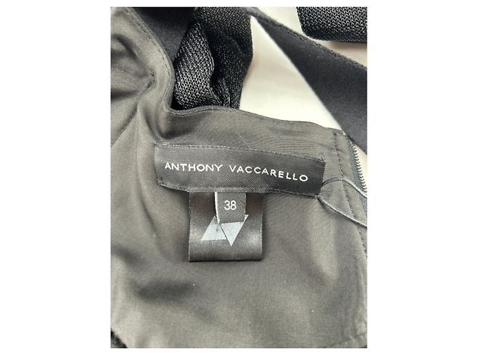 Anthony Vaccarello Kleider T.FR 38 Polyester Schwarz - Ansicht 5