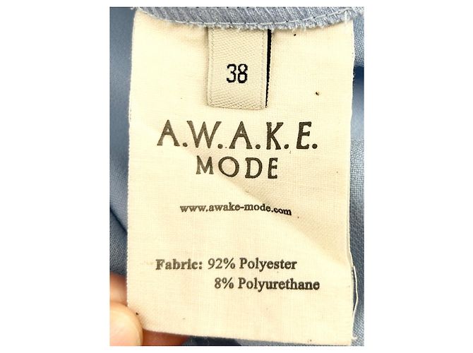 Autre Marque A.W.A.K.E. Tops T.FR 38 Polyester Blau - Ansicht 7