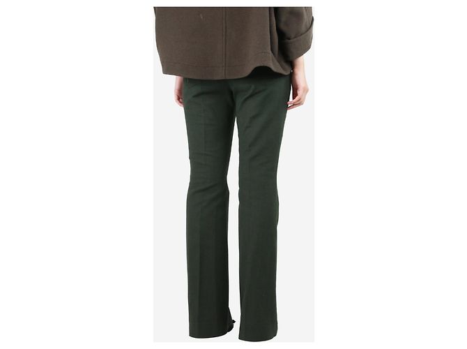Akris Pantalón de campana verde - talla UK 42 - vista 3