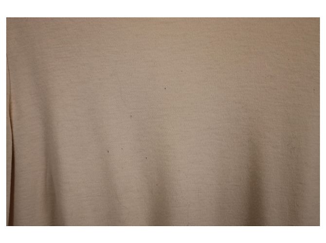 Victoria Beckham – Rollkragenpullover mit langen Ärmeln und Rippenmuster aus weißer Wolle Roh - Ansicht 2
