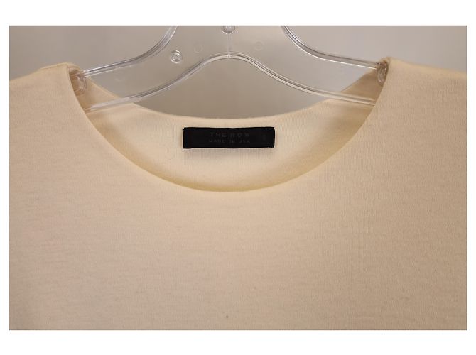 Victoria Beckham – Rollkragenpullover mit langen Ärmeln und Rippenmuster aus weißer Wolle Roh - Ansicht 4