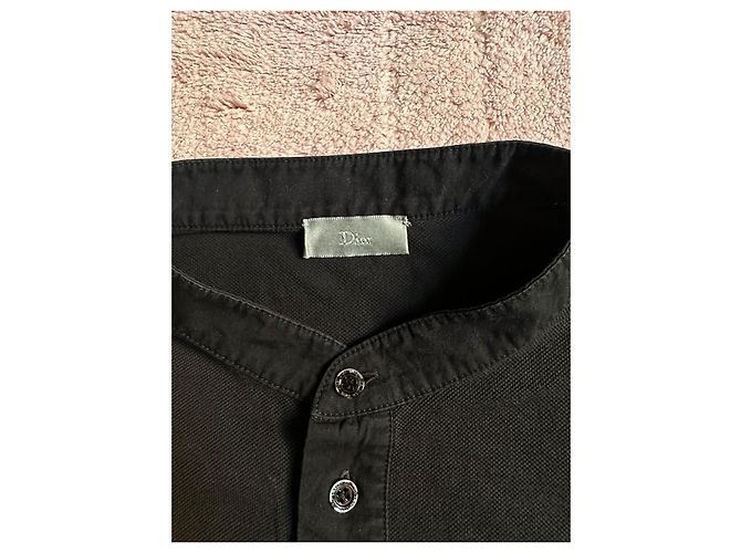 Polo à manches longues noir Dior par Kris Van Assche - vue 4