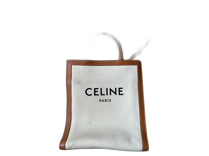 All Soft Céline Modèle cabas vertical Celine Beige - vue 2