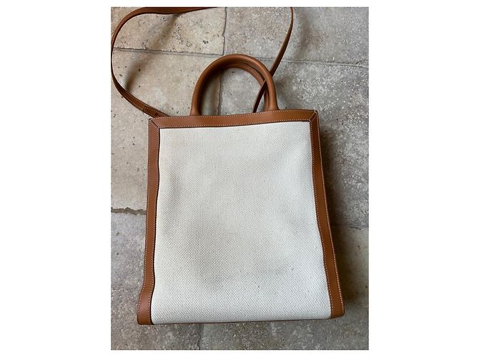 All Soft Céline Modèle cabas vertical Celine Beige - vue 3