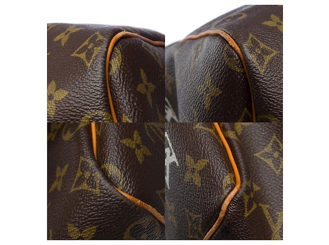 LOUIS VUITTON Keepall Bag in Brown Canvas - 33355121174 - view 11