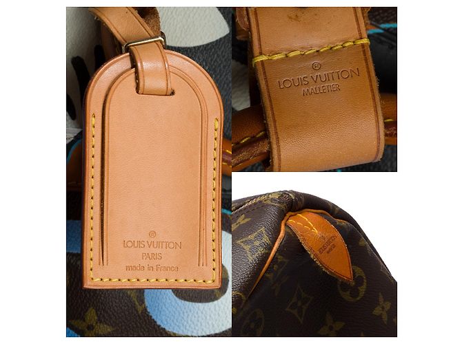 LOUIS VUITTON Keepall Bag in Brown Canvas - 33355121174 - view 6