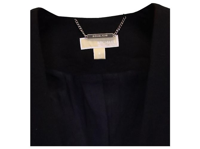 Michael Kors Studded Sleeve Blazer in Black Polyester - view 2