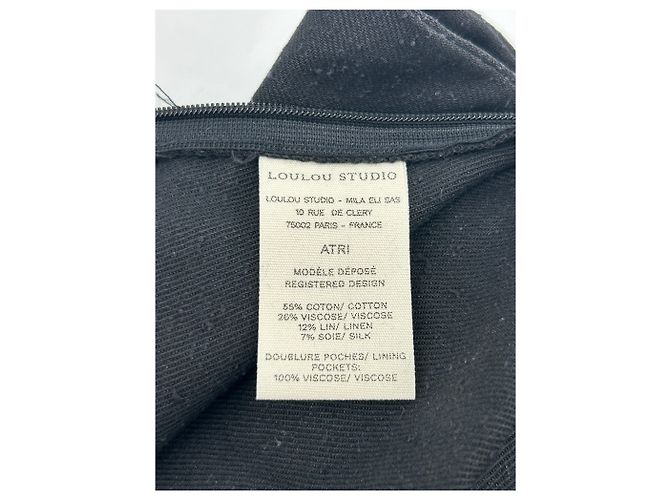 Autre Marque Faldas Loulou studio T.International XS Algodón Negro - vista 6