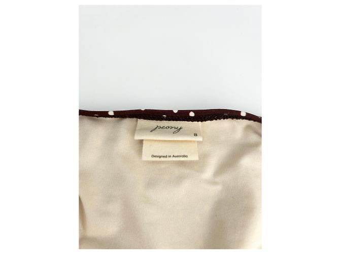 Autre Marque Peony Badebekleidung T.UK 8 Polyester Braun - Ansicht 3